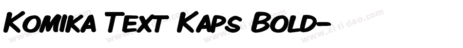 Komika Text Kaps Bold字体转换